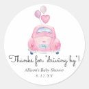 Recherche de voiture de mariage autocollants Merci