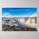 Suche nach wasserfall und regenbogen poster Eisland