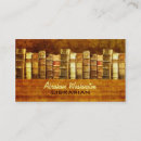 Recherche de bibliothécaire cartes visite Livre