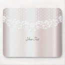Recherche de dentelle blanche tapis souris Floral