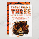 Recherche de tigre orange invitations Fête