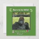Recherche de gorille invitations D'anniversaire