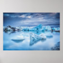 Suche nach schnee und eis poster Gletscherlagune