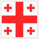 Recherche de drapeau géorgien autocollants Georgien