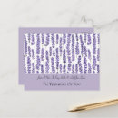 Recherche de fleurs lavande cartes postales Violet