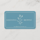 Recherche de fleurs bleues cartes visite Fleuriste
