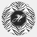 Suche nach zebra druck aufkleber Monogramm