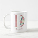 Recherche de lettres fleuries tasses Élégant