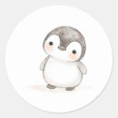 Recherche de poussin de bébé autocollants Aquarelle