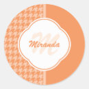 Suche nach orange monogramm aufkleber Für sie