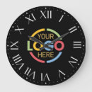 Recherche de blanc simple horloges Votre logo ici