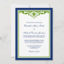 Recherche de bleu vert mariage invitations Chic