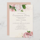 Recherche de modern floral fiançailles invitations Rose