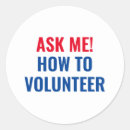 Recherche de insigne rouge autocollants Bénévole