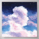 Suche nach rosa wolken poster Blau