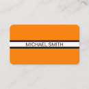 Recherche de noir blanc orange cartes visite Élégant