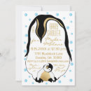 Recherche de pingouin de bébé invitations Pour elle