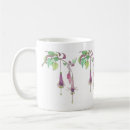 Recherche de fleur rose fuchsia tasses Vert