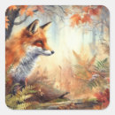 Suche nach roter fuchs aufkleber Aquarell