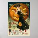 Recherche de black cat halloween posters Vintage