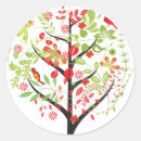 Recherche de oiseaux rouges autocollants Arbre