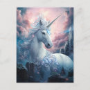 Recherche de belle licorne cartes postales Imaginaire