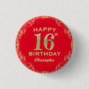 Recherche de seize badges Fête d'anniversaire