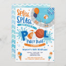 Recherche de basketball party invitations Fête de la piscine