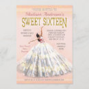 Recherche de princesse 16ans anniversaire invitations Rose pâle