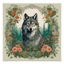 Recherche de loups posters Moderne