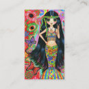 Recherche de fleurs hippies cartes visite Psychédélique