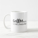 Recherche de language tasses Café