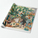 Recherche de arbre vintage papier cadeau Santa claus