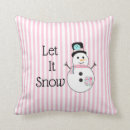 Recherche de snowman coussins Rose