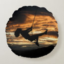 Recherche de de silhouette coussins Coucher de soleil