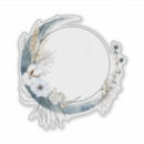 Recherche de lune blanche autocollants Fleurs