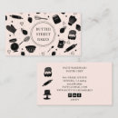 Suche nach rosa schwarze bäckerei visitenkarten Elegant