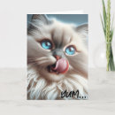 Recherche de yeux bleus vœux cartes Chat