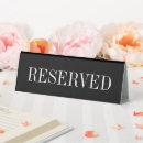 Suche nach tischschilder Reserviert