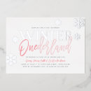 Recherche de rose et argent invitations Flocons de neige