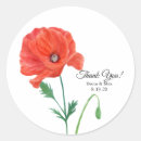 Recherche de coquelicot autocollants De remerciement