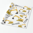 Recherche de chantier papier cadeau Excavatrice
