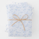 Recherche de toile de jouy papier cadeau Bleu poussiéreux