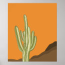Recherche de saguaro cactus poster Moderne