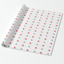 Recherche de points rouges papier cadeau Minimaliste