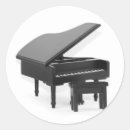 Recherche de piano queue autocollants Musique