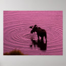 Suche nach elch silhouette poster Rotwild