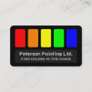 Recherche de palette peintres cartes visite Entrepreneur