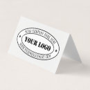 Recherche de timbre cartes visite Logo