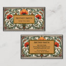 Recherche de art baroque cartes visite Floral